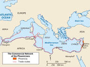 Phoenicia and its trade routes