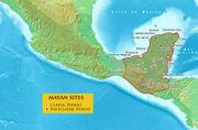 The civilization of Mayan city-states